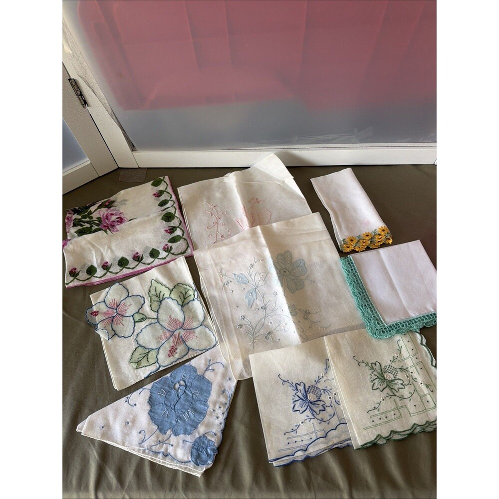 Vintage Handkerchief Linens Lot